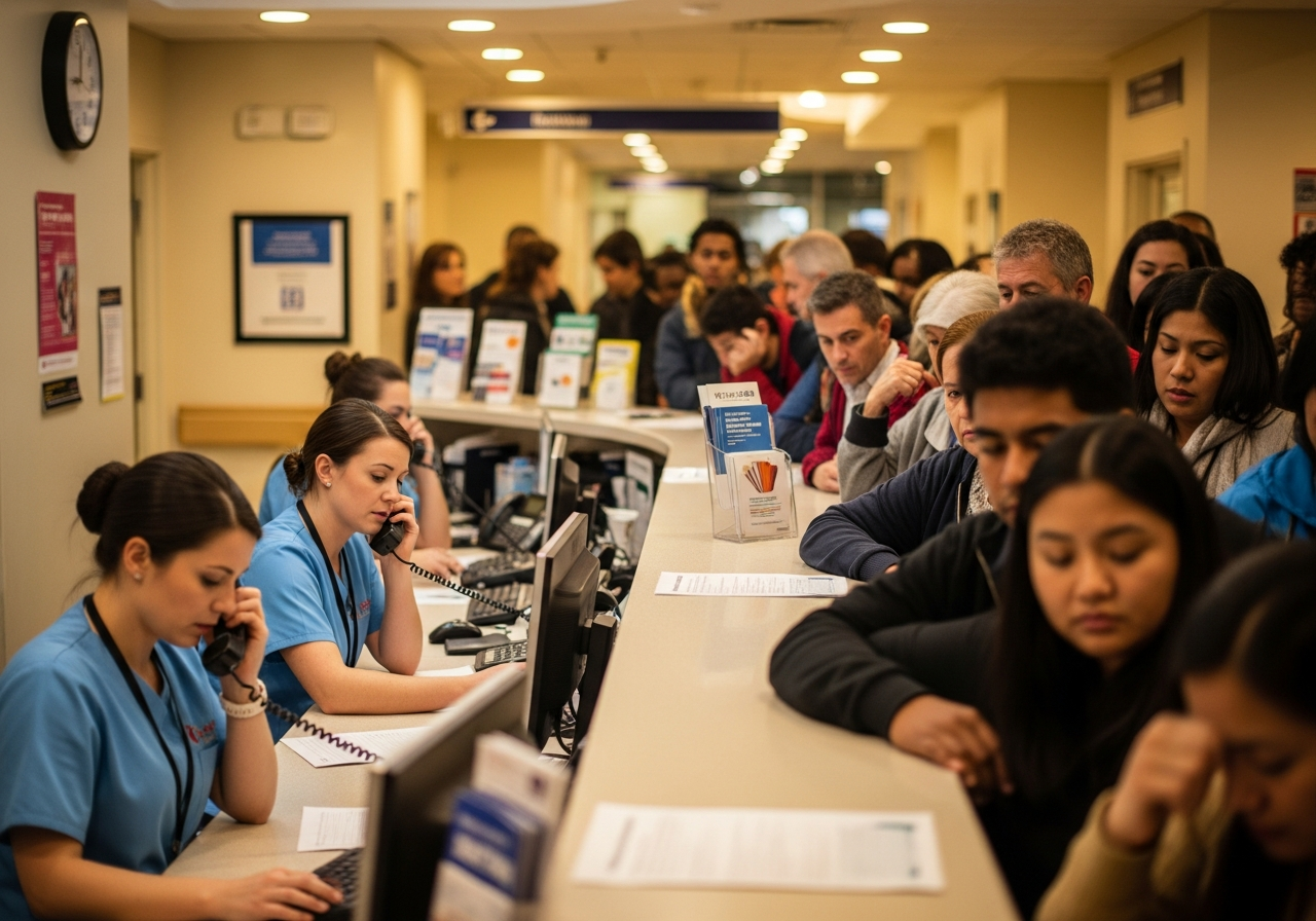 Overloaded Reception Desks